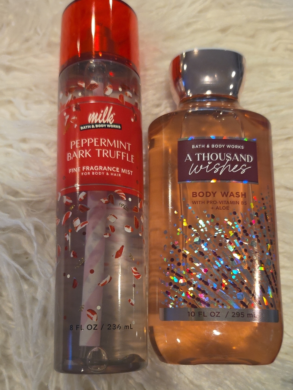 Bundle Bath & Body Works Peppermint Bark Truffle Fine Fragrance Mist